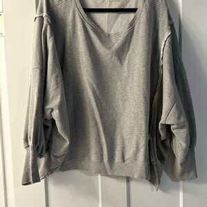 We The Free Heather Gray Knit Top